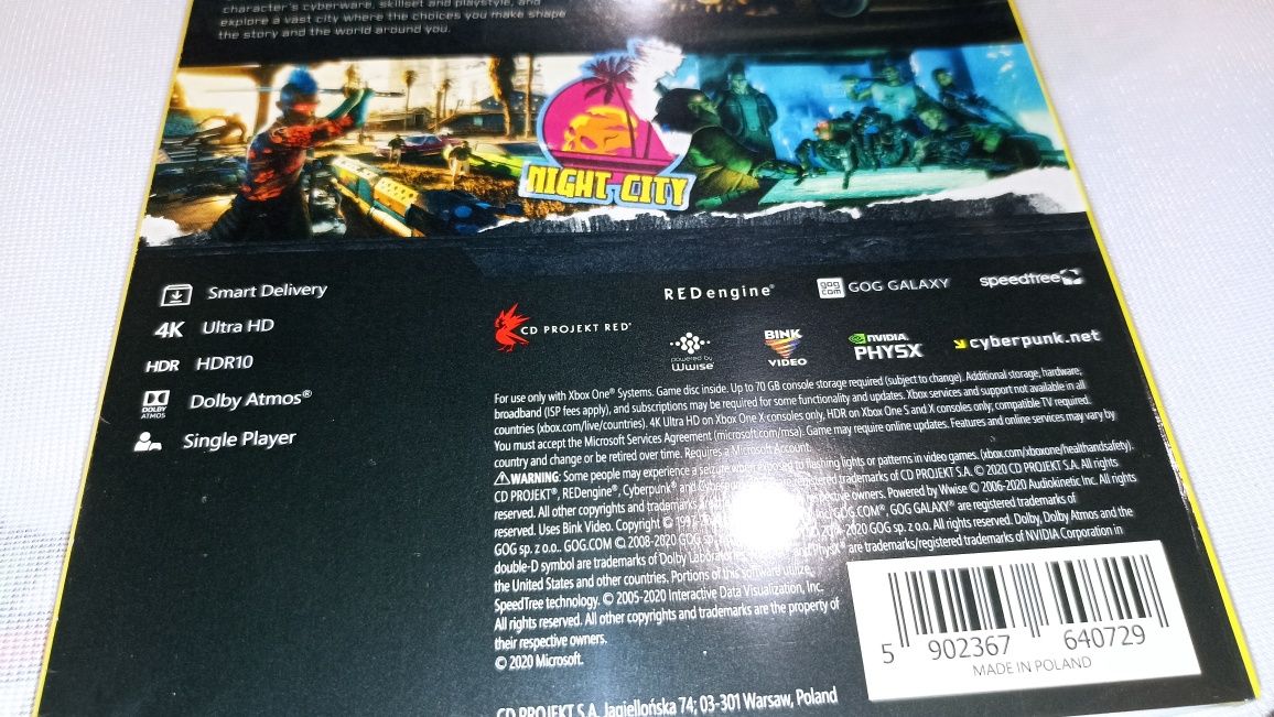 Cyberpunk 2077 Xbox One (nowa) po polsku możliwa zamiana SKLEP