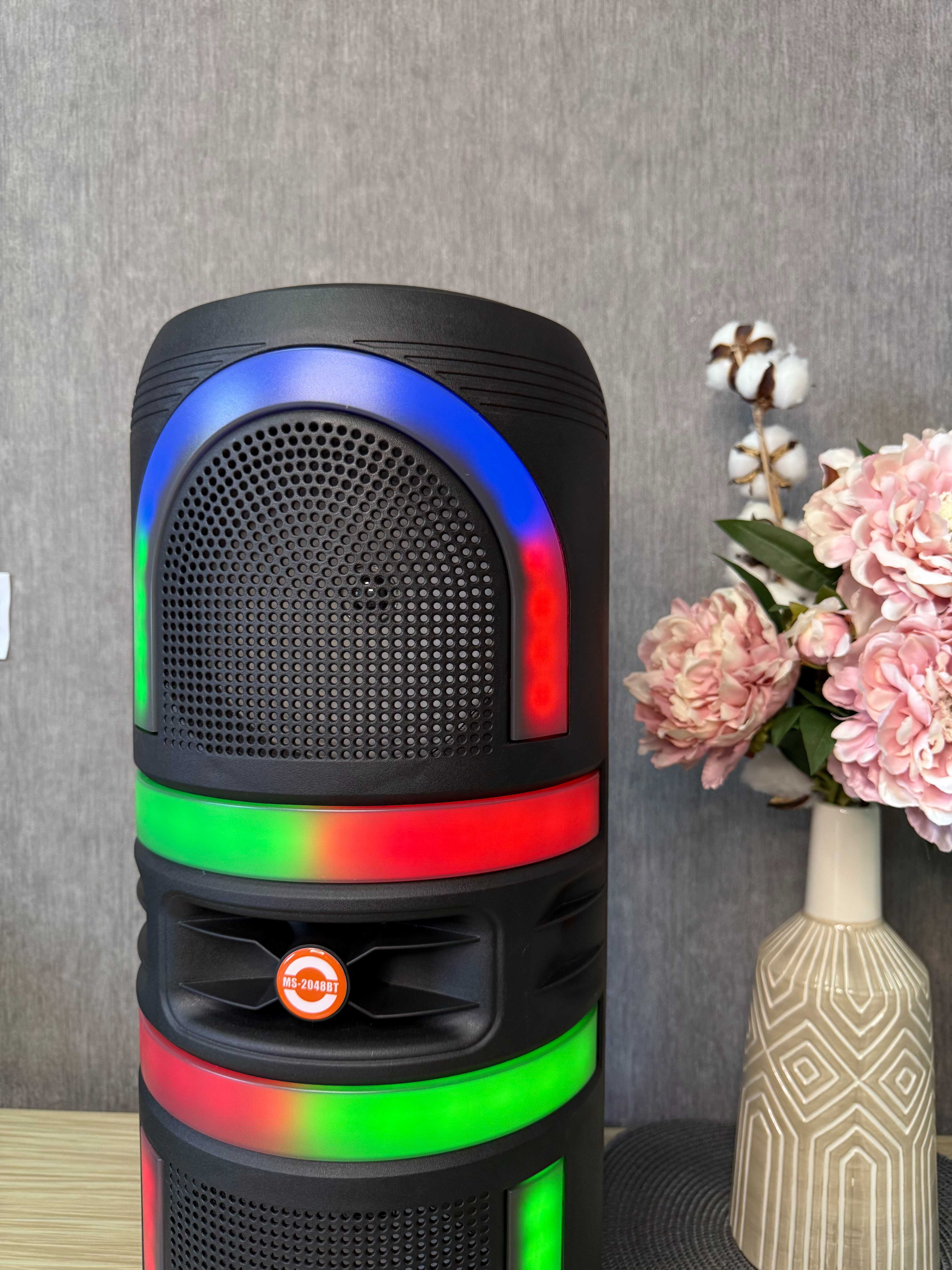 Колонка-чемодан 50 Вт с Bluetooth, FM-радио, USB/SD, с аккумулятором