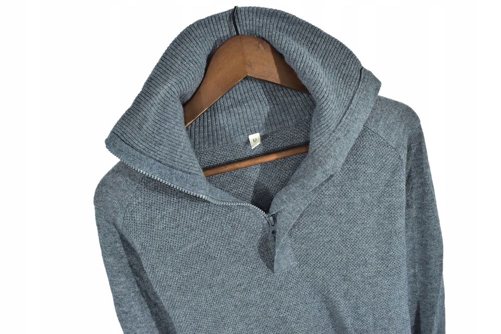 Tufte Męski Wełniany Sweter Trekkingowy Half Zip M