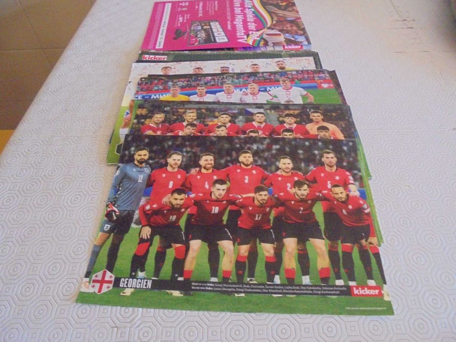 Posters (21,5X30) de Seleções de Futebol no Euro 2024 na Alemanha