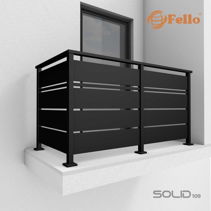 Balustrada SOLID Barierka Nowoczesna taras balkon montaż wysyłka