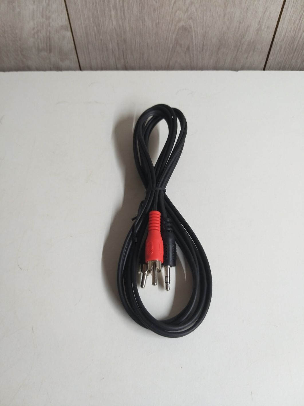 Kabel przewód audio stereo 2 x cinch z końcówką mini Jack.