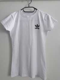 Biały t-shirt ADIDAS roz. S