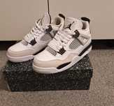 Jordan 4 biale skorzane buty jordany za kostke retro jordana obuwie