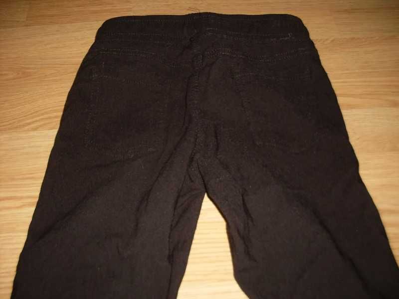 getry czarne spodnie na gumce 146cm