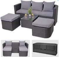 Meble ogrodowe Sofa Stolik 3 w 1