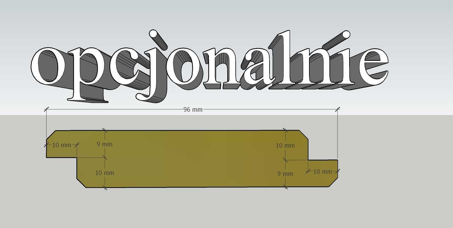 Prowadnica żaluzji Shutters ALUMINIOWA