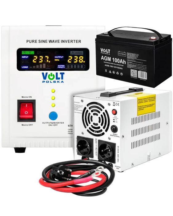 Комплект ДБЖ 2000Е Volt + 100Am AGM акумулятор