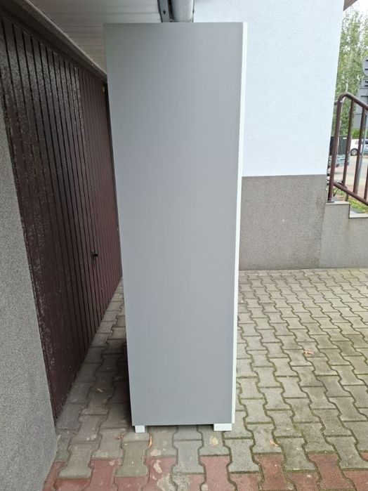 Szafa dwudrzwiowa biała szara Meblik