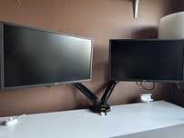Zestaw 2xdell E2422H 24cali 1920x1080 + uchwyt obrotowy NB F160