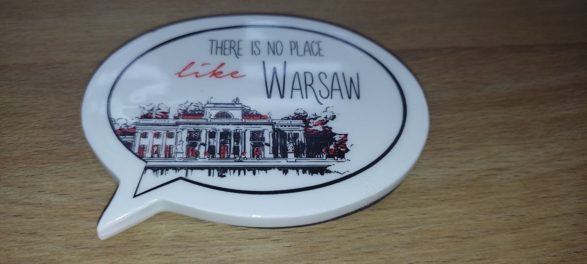 Magnes na lodówkę WARSZAWA chmurka