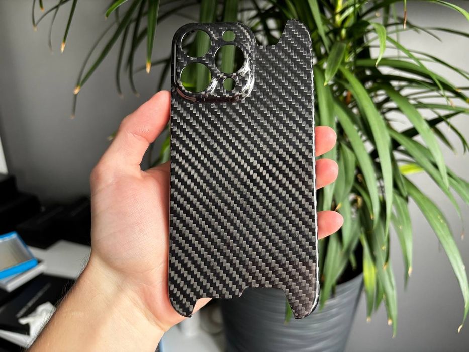 Карбоновий чохол для iPhone 15 Pro Max, чохол з карбонового волокна