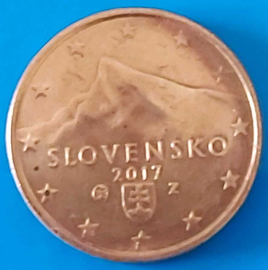 1 Cêntimo de 2017 da Eslováquia