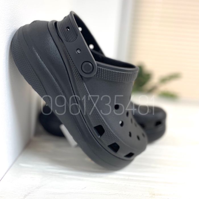 Жіночі Чорні Крокси Crocs Crush Platform Женские Оригинальные Кроксы