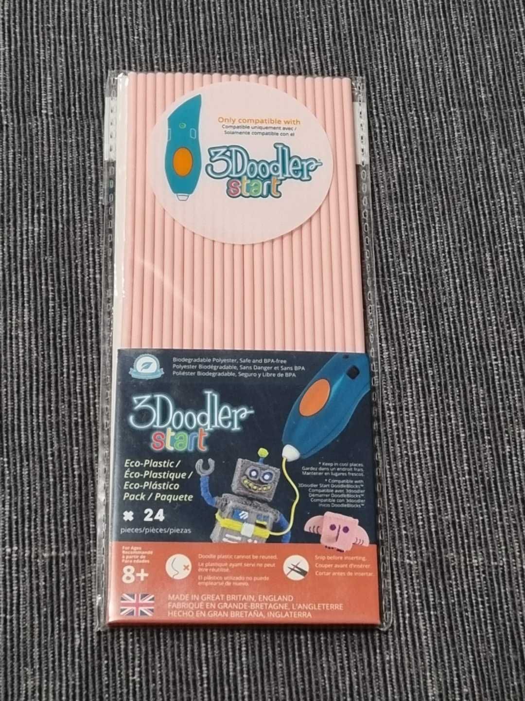 filamenty oryginalne 3doodler biały, różowy, czarny, kremowy