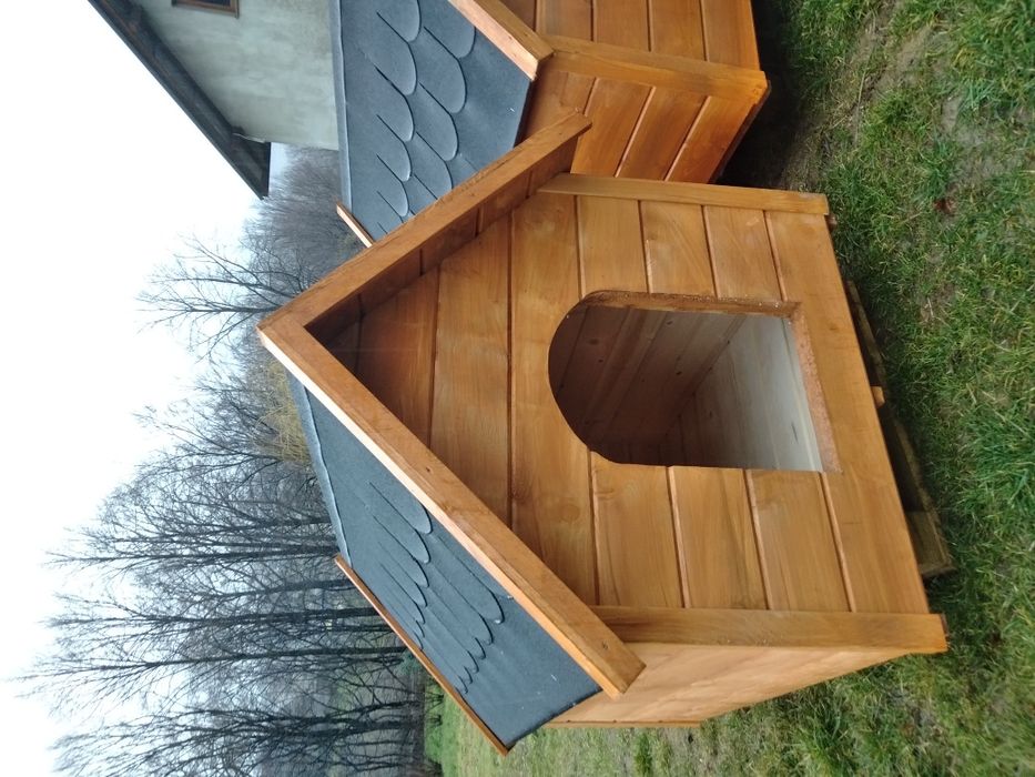 Budy z litego drzewa,buda dla psa,duża ocieplana