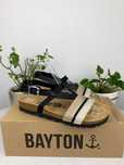 NOWE beżowe czarne brązowe buty sandały bayton spencer r. 37 n16a