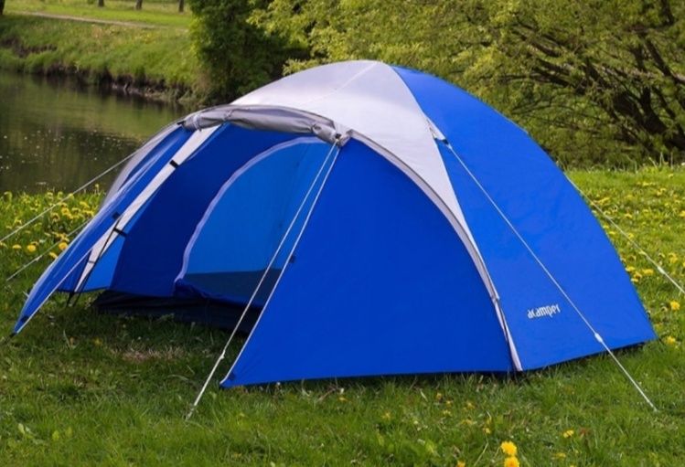 Namiot Nowy Turystyczny Kempingowy 3500mm Niebieski