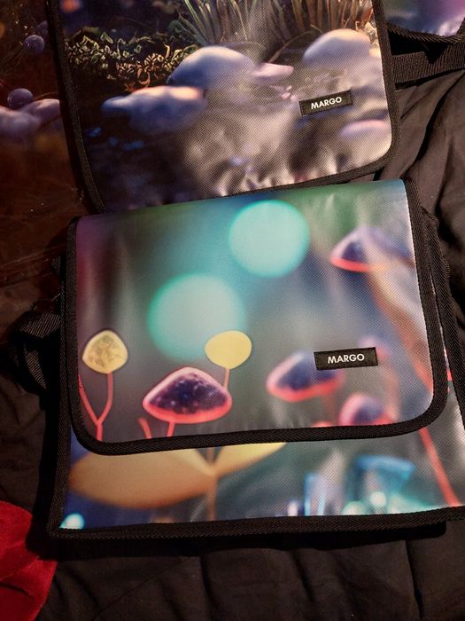UNIKAT torba laptop 3 w 1 egz. baner grzybki mushrooms psychedelic NOW