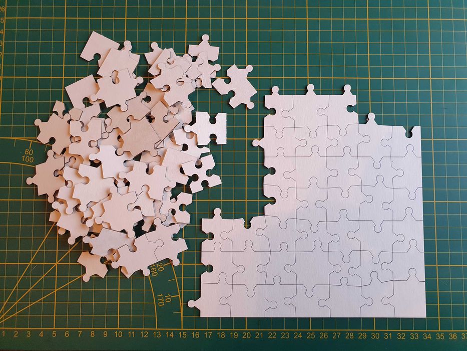 Idealny prezent dla kreatywnych Puzzle do uzupełnienia