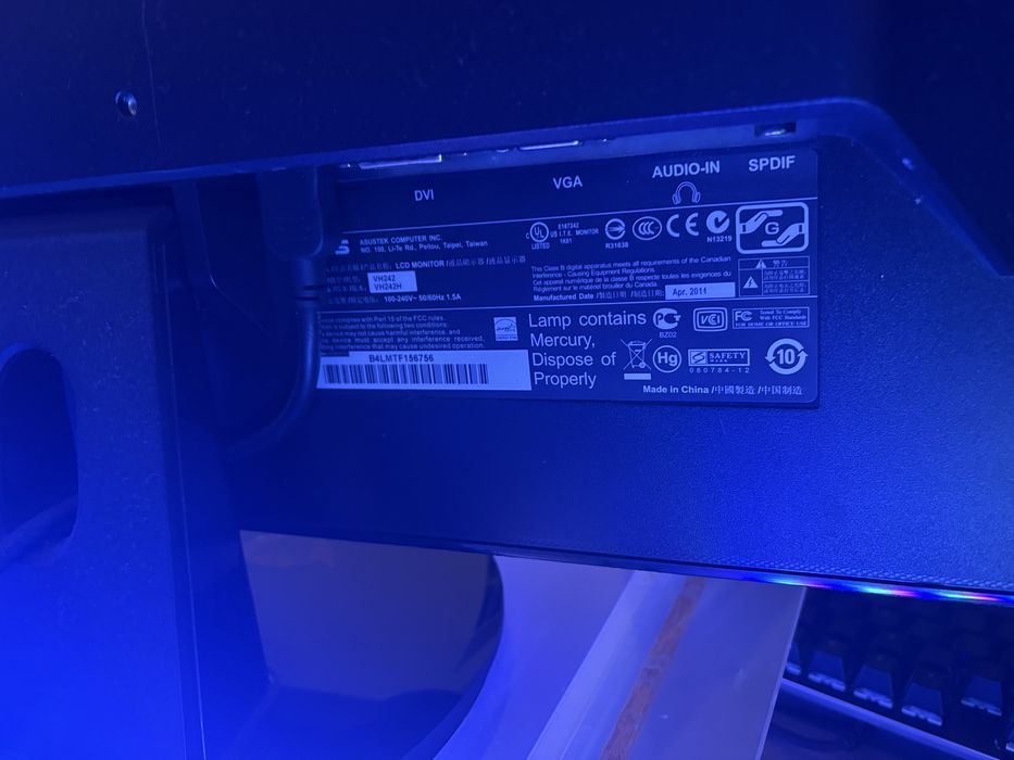 Monitor ASUS VH242H 23.6” Full HD – Ótimo estado