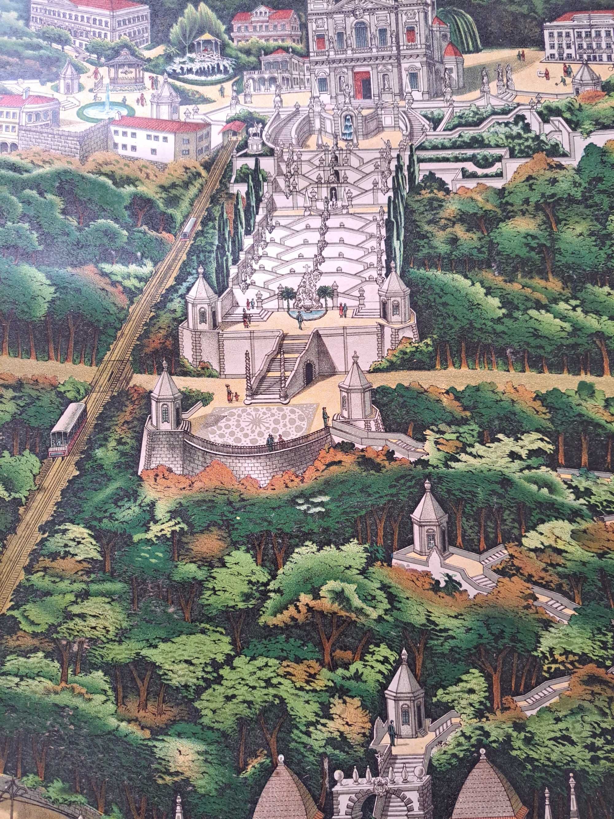 Poster Vintage - Real Sanctuário do Bom Jesus do Monte - Braga