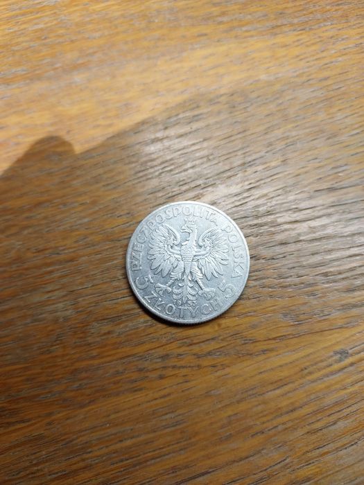 Srebrna moneta 5zł Głowa Kobiety 1933r