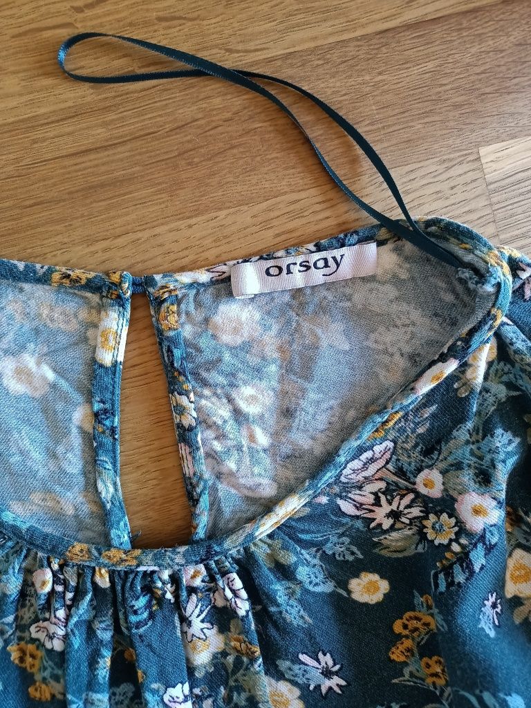 ORSAY rozkloszowane rękawy bluzka Boho Hippie art retro vintage