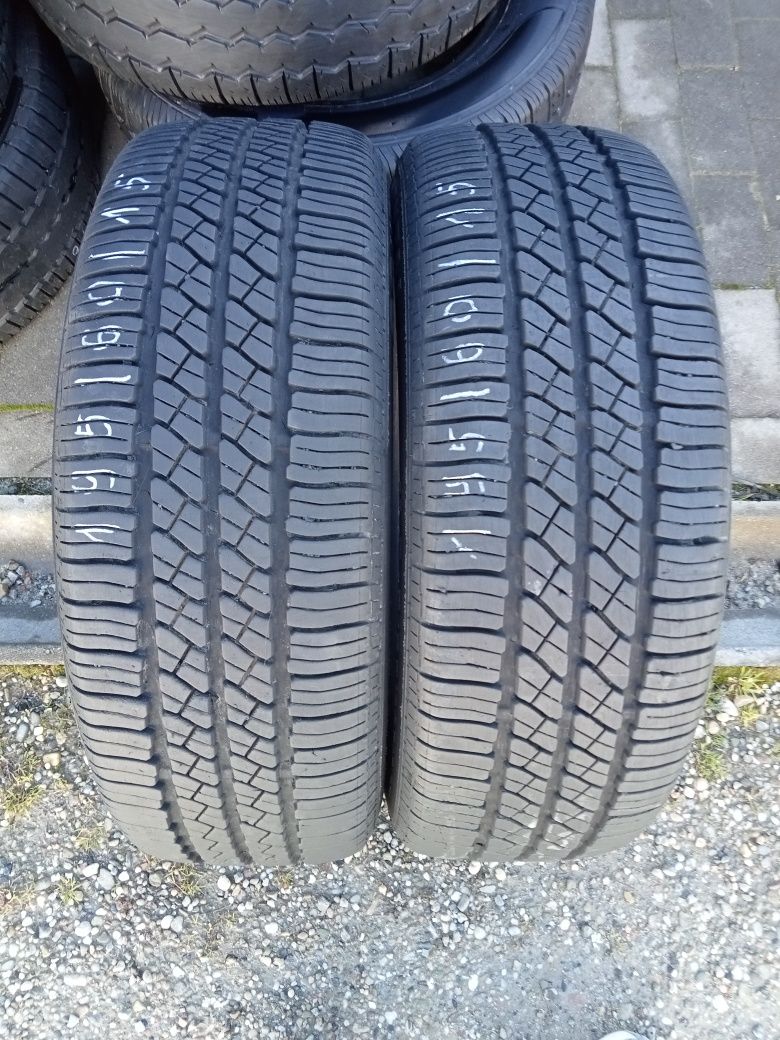 2x Opony Używane Całoroczne 195/60R15 Continental