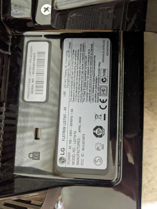 Монітор LG Flatron L227WT- PF