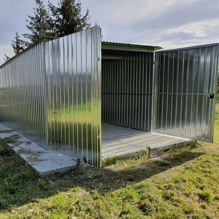 Garaże blaszane blaszaki garaż blaszany blaszak wyprzedaż Hale Wiaty