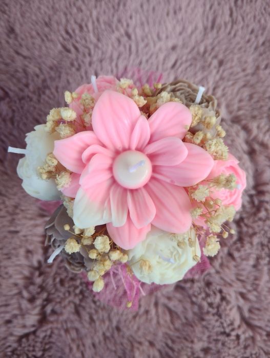 Mini flowerbox świece sojowe