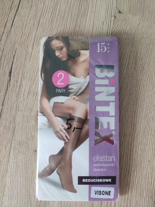 Podkolanówki rajstopkowe 15 Den 2 szt Visone