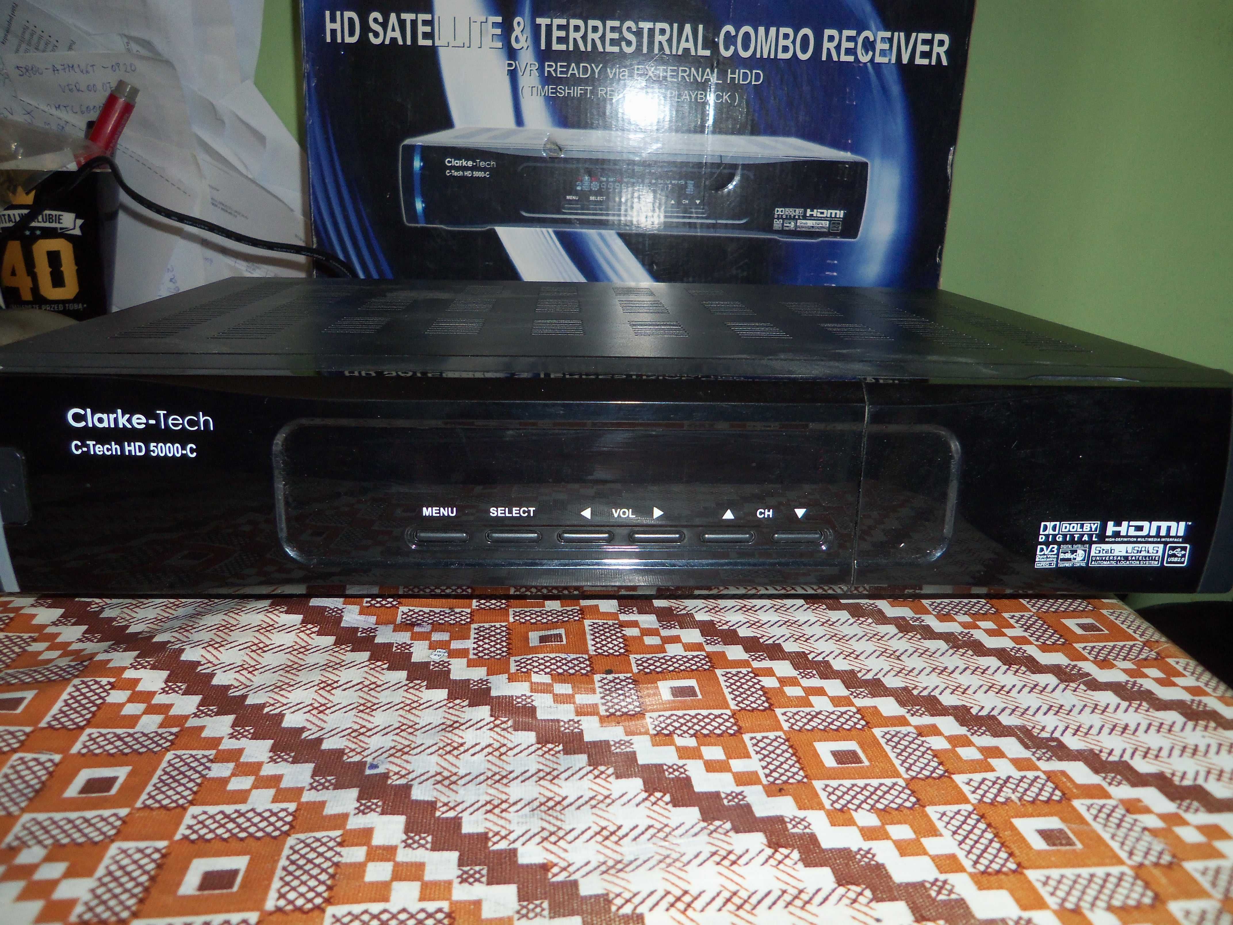 Dekoder satelitarny CLARKE-TECH HD 5000-C