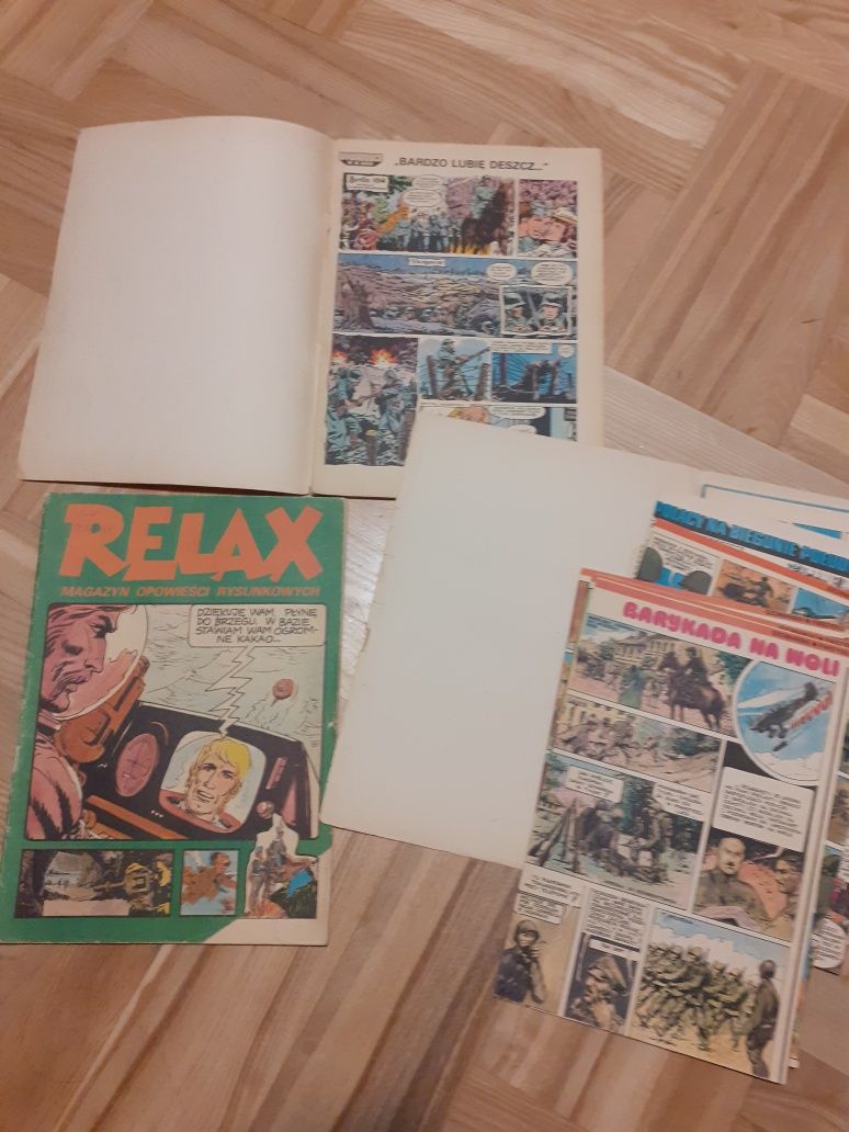 Magazyn Relax 17 zeszytów komiks prl