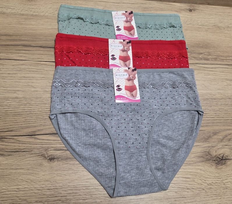 Majtki Damskie komplet 3sztuki 4XL