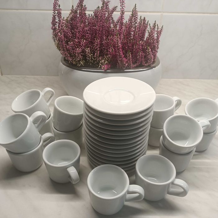 Filiżanki do espresso 6cl IKEA NISKA CENA 15 sztuk + spodki
