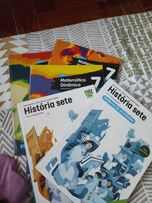 Manuais escolares/cadernos activid novos /  excelente estado  7º