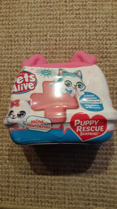 Nowy Pets Alive ZURU interaktywny kotek lub piesek + transporter