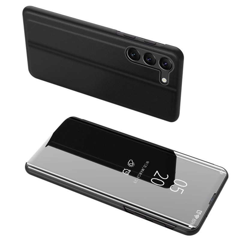 Clear View Case Etui Do Samsung Galaxy S23 Pokrowiec Z Klapką Czarne