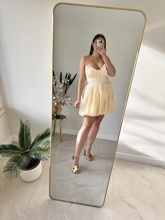 Sukienka cekinowa ASOS luxe rozmiar 40 wesele andrzejkj panienskj