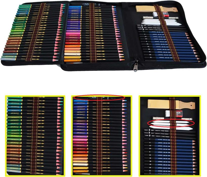 Nowy zestaw do szkicowania / kredki / kolorowanka / akwarelowe / W58!