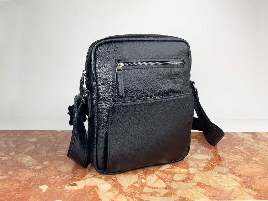 Сумка мужская кожаная через плечо BOND 1429 сумка чоловіча шкіряна