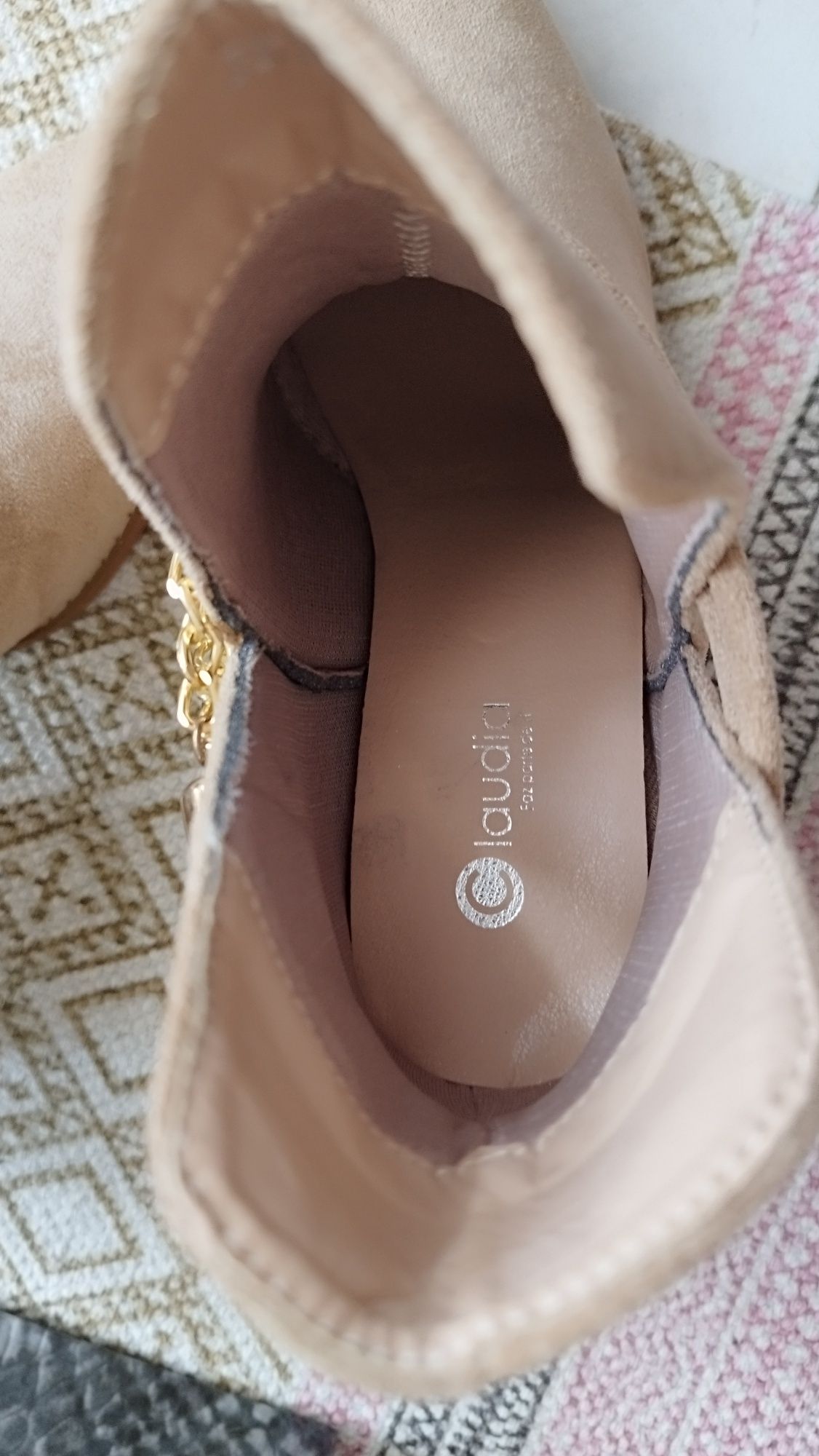 Botas de camurça Tam 37