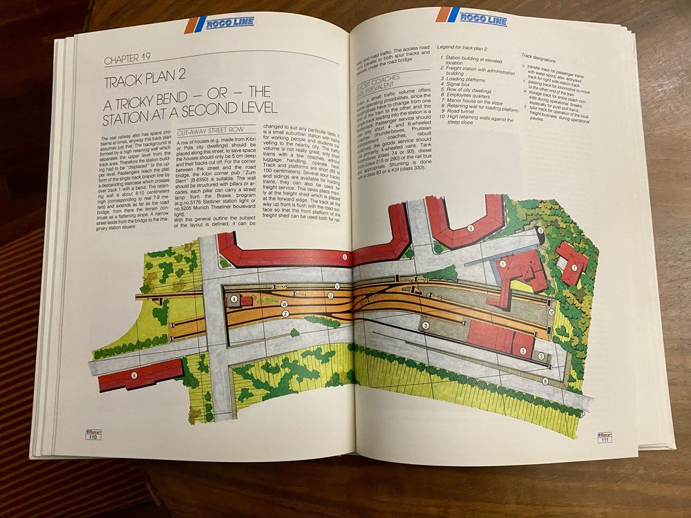 THE HO TRACK PLANS BOOK Roco Edition Raro Impecável