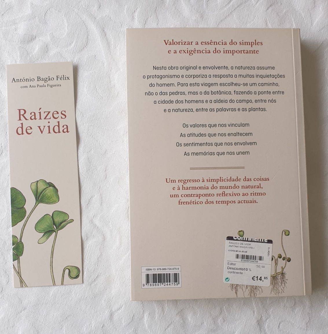 Livro RAÍZES DE VIDA de António Bagão Félix e Ana Paula Figueira