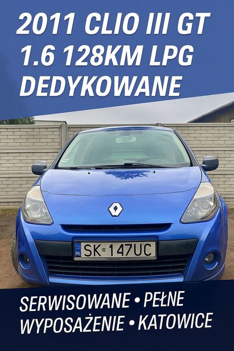 Renault Clio Clio GT 1.6 128KM LPG | Rozrząd po wymianie | Serwis