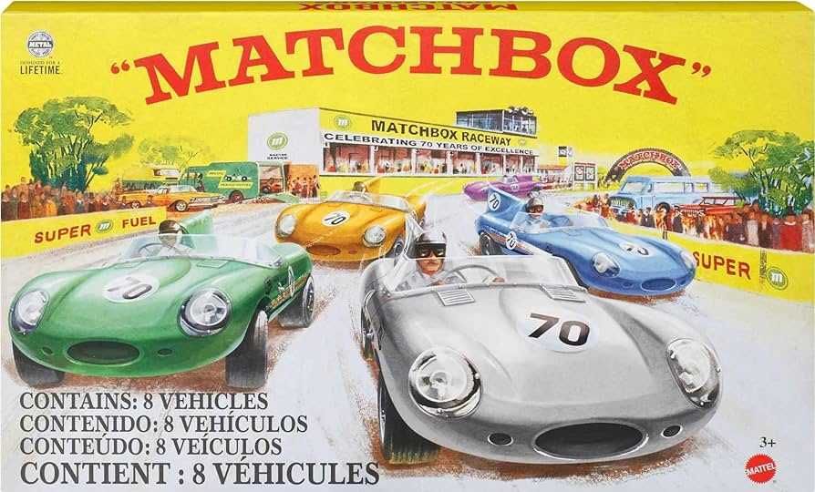 1/64 Matchbox 70th Anniversary Collector Box 8 Pack