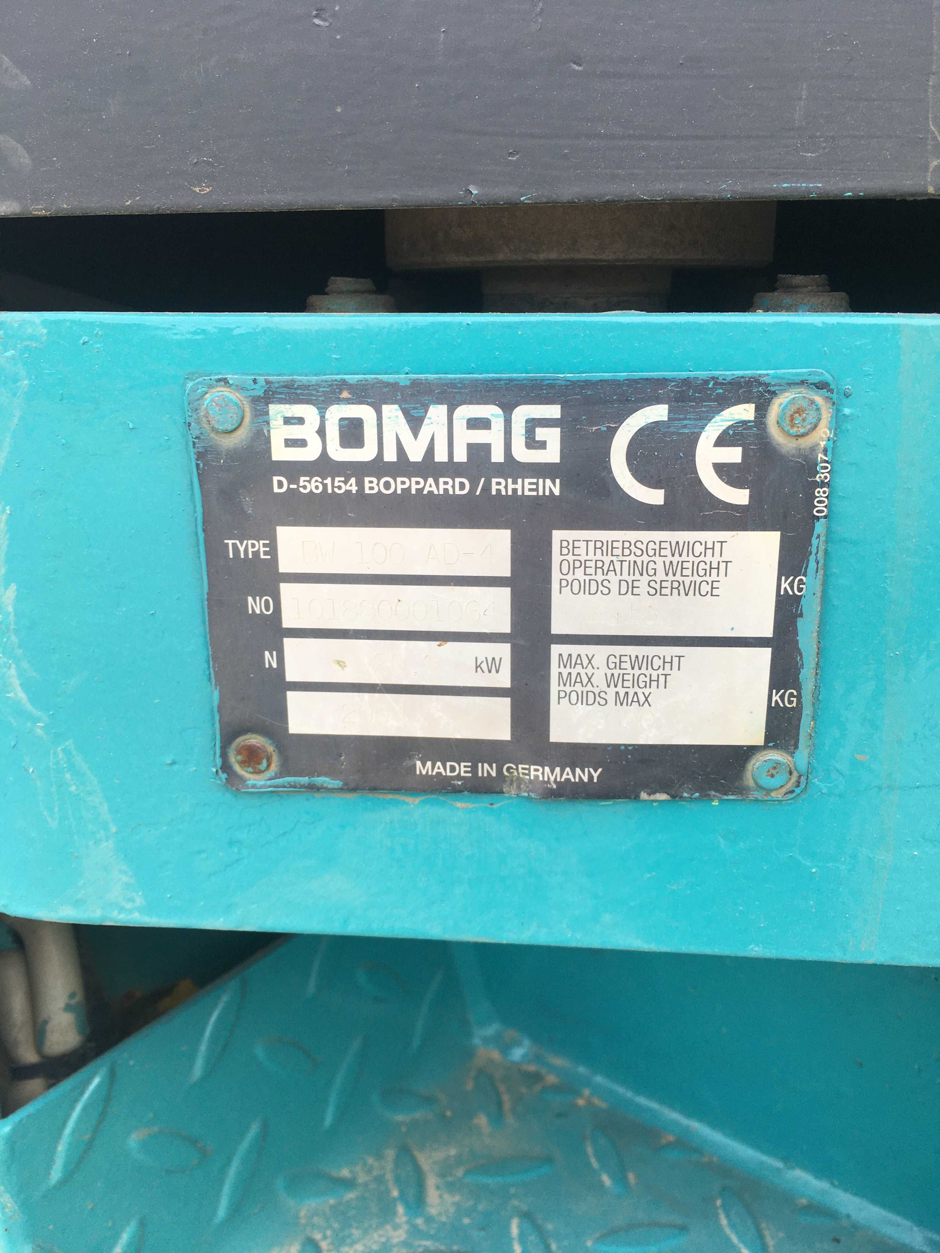 Cilindro compactador Bomag BW100AD-4
