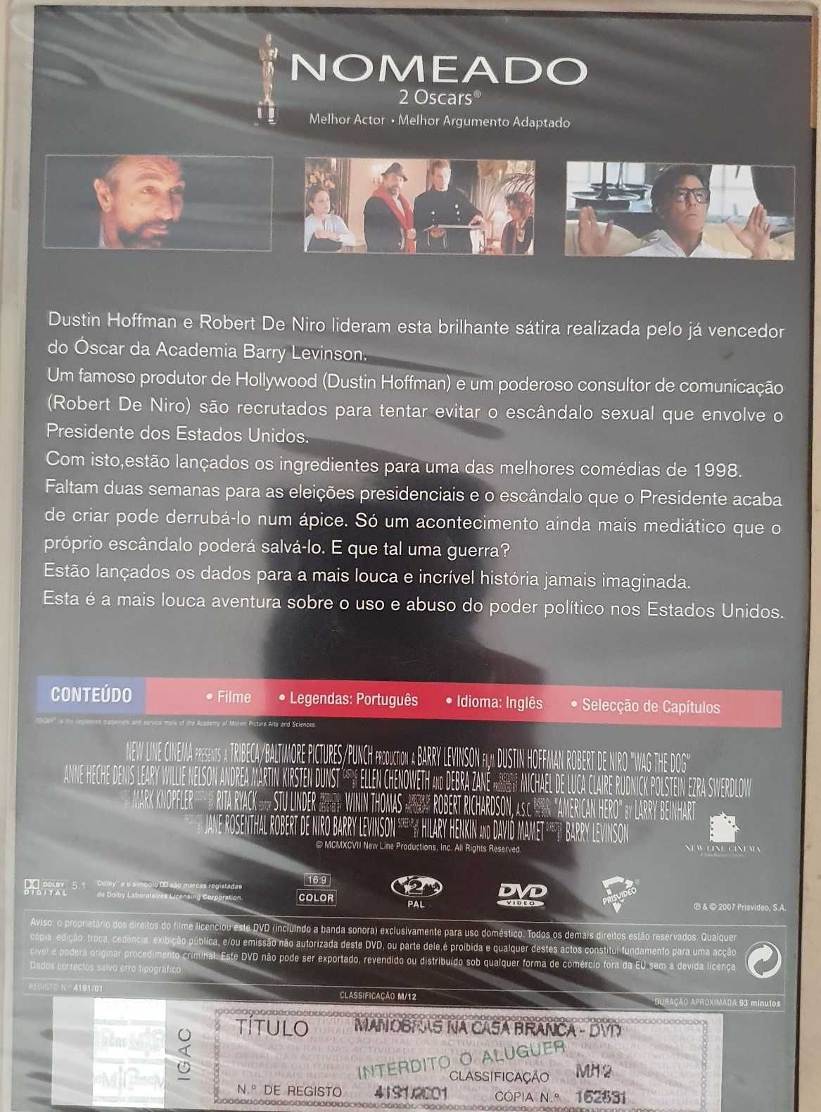 DVD Manobras na Casa Branca - Fechado